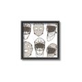 Picture of All the Masks _GroupedProduct_Square_Mini_ _GroupedProduct_Square_Canvas_Framed_