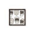 Picture of All the Masks _GroupedProduct_Square_Mini_ _GroupedProduct_Square_Canvas_Framed_