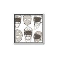 Picture of All the Masks _GroupedProduct_Square_Mini_ _GroupedProduct_Square_Canvas_Framed_
