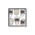 Picture of All the Masks _GroupedProduct_Square_Mini_ _GroupedProduct_Square_Canvas_Framed_