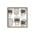 Picture of All the Masks _GroupedProduct_Square_Mini_ _GroupedProduct_Square_Canvas_Framed_