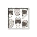 Picture of All the Masks _GroupedProduct_Square_Mini_ _GroupedProduct_Square_Canvas_Framed_