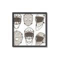 Picture of All the Masks _GroupedProduct_Square_Mini_ _GroupedProduct_Square_Canvas_Framed_