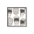 Picture of All the Masks _GroupedProduct_Square_Mini_ _GroupedProduct_Square_Canvas_Framed_