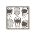 Picture of All the Masks _GroupedProduct_Square_Mini_ _GroupedProduct_Square_Canvas_Framed_