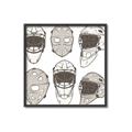 Picture of All the Masks _GroupedProduct_Square_Mini_ _GroupedProduct_Square_Canvas_Framed_