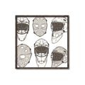 Picture of All the Masks _GroupedProduct_Square_Mini_ _GroupedProduct_Square_Canvas_Framed_
