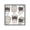 Picture of All the Masks _GroupedProduct_Square_Mini_ _GroupedProduct_Square_Canvas_Framed_