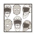Picture of All the Masks _GroupedProduct_Square_Mini_ _GroupedProduct_Square_Canvas_Framed_