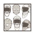 Picture of All the Masks _GroupedProduct_Square_Mini_ _GroupedProduct_Square_Canvas_Framed_