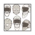 Picture of All the Masks _GroupedProduct_Square_Mini_ _GroupedProduct_Square_Canvas_Framed_