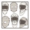 Picture of All the Masks _GroupedProduct_Square_Mini_ _GroupedProduct_Square_Canvas_Framed_