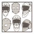 Picture of All the Masks _GroupedProduct_Square_Mini_ _GroupedProduct_Square_Canvas_Framed_