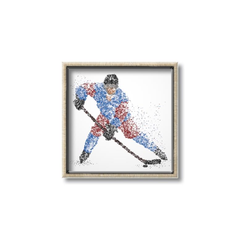 Picture of Dotted Player _GroupedProduct_Square_Mini_ _GroupedProduct_Square_Canvas_Framed_