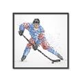 Picture of Dotted Player _GroupedProduct_Square_Mini_ _GroupedProduct_Square_Canvas_Framed_