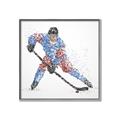 Picture of Dotted Player _GroupedProduct_Square_Mini_ _GroupedProduct_Square_Canvas_Framed_