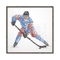 Picture of Dotted Player _GroupedProduct_Square_Mini_ _GroupedProduct_Square_Canvas_Framed_
