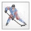 Picture of Dotted Player _GroupedProduct_Square_Mini_ _GroupedProduct_Square_Canvas_Framed_