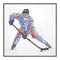 Picture of Dotted Player _GroupedProduct_Square_Mini_ _GroupedProduct_Square_Canvas_Framed_
