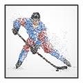 Picture of Dotted Player _GroupedProduct_Square_Mini_ _GroupedProduct_Square_Canvas_Framed_