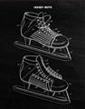 Picture of Hockey Skate Blueprint _GroupedProduct_Rectangle_Portrait_Mini_ _GroupedProduct_Rectangle_Portrait_Unframed_Print_Only_