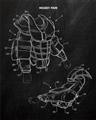 Picture of Hockey Pads Blueprint _GroupedProduct_Rectangle_Portrait_Mini_ _GroupedProduct_Rectangle_Portrait_Unframed_Print_Only_