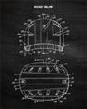 Picture of Hockey Helmet I Blueprint _GroupedProduct_Rectangle_Portrait_Mini_ _GroupedProduct_Rectangle_Portrait_Unframed_Print_Only_