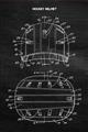 Picture of Hockey Helmet I Blueprint _GroupedProduct_Rectangle_Portrait_Mini_ _GroupedProduct_Rectangle_Portrait_Unframed_Print_Only_