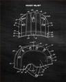 Picture of Hockey Helmet II Blueprint  _GroupedProduct_Rectangle_Portrait_Mini_ _GroupedProduct_Rectangle_Portrait_Unframed_Print_Only_