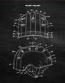 Picture of Hockey Helmet II Blueprint  _GroupedProduct_Rectangle_Portrait_Mini_ _GroupedProduct_Rectangle_Portrait_Unframed_Print_Only_
