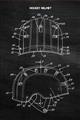 Picture of Hockey Helmet II Blueprint  _GroupedProduct_Rectangle_Portrait_Mini_ _GroupedProduct_Rectangle_Portrait_Unframed_Print_Only_