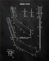 Picture of Hockey Stick II Blueprint _GroupedProduct_Rectangle_Portrait_Mini_ _GroupedProduct_Rectangle_Portrait_Unframed_Print_Only_