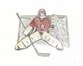 Picture of Goalie in Net _GroupedProduct_Rectangle_Landscape_Mini_ _GroupedProduct_Rectangle_Landscape_Unframed_Print_Only_