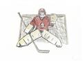 Picture of Goalie in Net _GroupedProduct_Rectangle_Landscape_Mini_ _GroupedProduct_Rectangle_Landscape_Unframed_Print_Only_