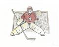 Picture of Goalie in Net _GroupedProduct_Rectangle_Landscape_Mini_ _GroupedProduct_Rectangle_Landscape_Unframed_Print_Only_