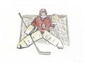 Picture of Goalie in Net _GroupedProduct_Rectangle_Landscape_Mini_ _GroupedProduct_Rectangle_Landscape_Unframed_Print_Only_