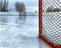 Picture of Red and White Hockey Goal _GroupedProduct_Rectangle_Landscape_Mini_ _GroupedProduct_Rectangle_Landscape_Unframed_Print_Only_
