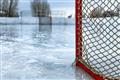 Picture of Red and White Hockey Goal _GroupedProduct_Rectangle_Landscape_Mini_ _GroupedProduct_Rectangle_Landscape_Unframed_Print_Only_