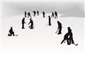 Picture of Kids Playing Hockey Outdoors _GroupedProduct_Rectangle_Landscape_Mini_ _GroupedProduct_Rectangle_Landscape_Unframed_Print_Only_