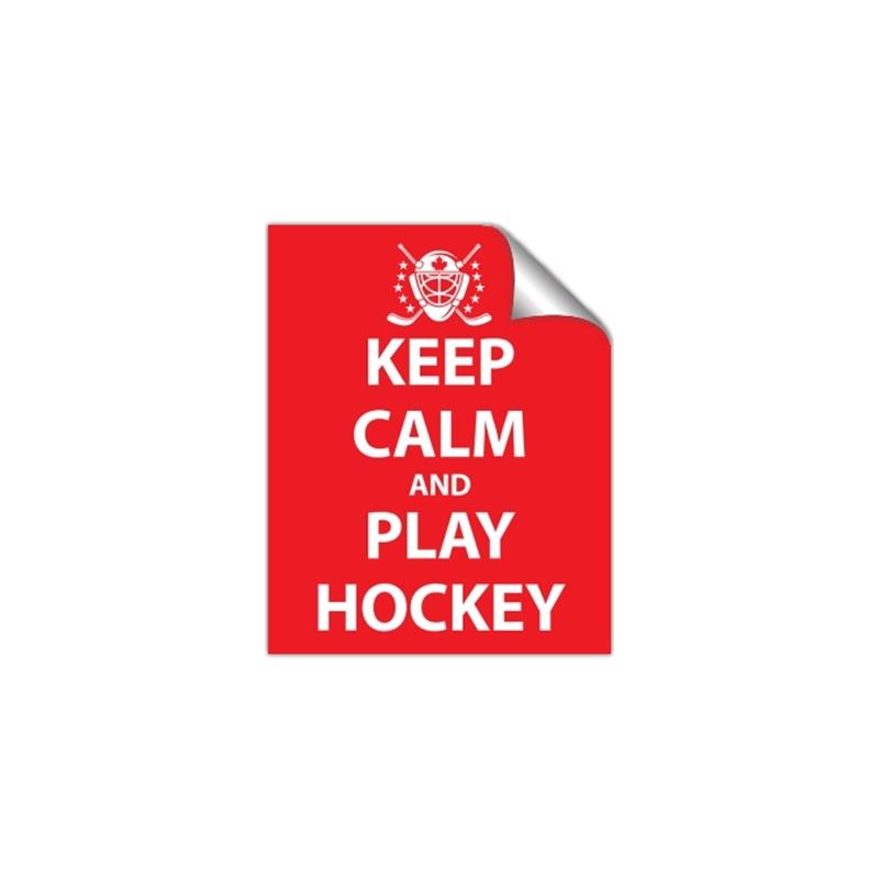 Picture of Keep Calm Play Hockey Red _GroupedProduct_Rectangle_Portrait_Mini_ _GroupedProduct_Rectangle_Portrait_Unframed_Print_Only_