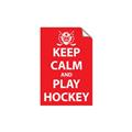 Picture of Keep Calm Play Hockey Red _GroupedProduct_Rectangle_Portrait_Mini_ _GroupedProduct_Rectangle_Portrait_Unframed_Print_Only_