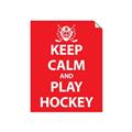 Picture of Keep Calm Play Hockey Red _GroupedProduct_Rectangle_Portrait_Mini_ _GroupedProduct_Rectangle_Portrait_Unframed_Print_Only_