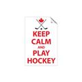 Picture of Keep Calm Play Hockey White  _GroupedProduct_Rectangle_Portrait_Mini_ _GroupedProduct_Rectangle_Portrait_Unframed_Print_Only_