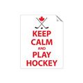 Picture of Keep Calm Play Hockey White  _GroupedProduct_Rectangle_Portrait_Mini_ _GroupedProduct_Rectangle_Portrait_Unframed_Print_Only_
