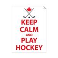 Picture of Keep Calm Play Hockey White  _GroupedProduct_Rectangle_Portrait_Mini_ _GroupedProduct_Rectangle_Portrait_Unframed_Print_Only_