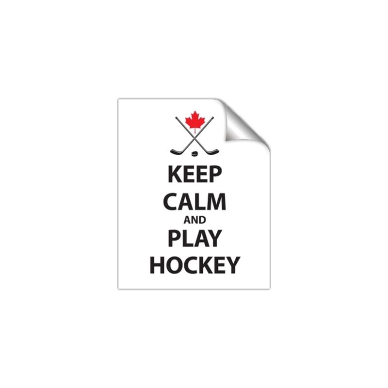 Picture of Keep Calm Play Hockey Black  _GroupedProduct_Rectangle_Portrait_Mini_ _GroupedProduct_Rectangle_Portrait_Unframed_Print_Only_
