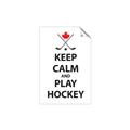Picture of Keep Calm Play Hockey Black  _GroupedProduct_Rectangle_Portrait_Mini_ _GroupedProduct_Rectangle_Portrait_Unframed_Print_Only_