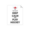 Picture of Keep Calm Play Hockey Black  _GroupedProduct_Rectangle_Portrait_Mini_ _GroupedProduct_Rectangle_Portrait_Unframed_Print_Only_