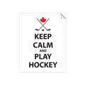 Picture of Keep Calm Play Hockey Black  _GroupedProduct_Rectangle_Portrait_Mini_ _GroupedProduct_Rectangle_Portrait_Unframed_Print_Only_
