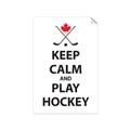 Picture of Keep Calm Play Hockey Black  _GroupedProduct_Rectangle_Portrait_Mini_ _GroupedProduct_Rectangle_Portrait_Unframed_Print_Only_